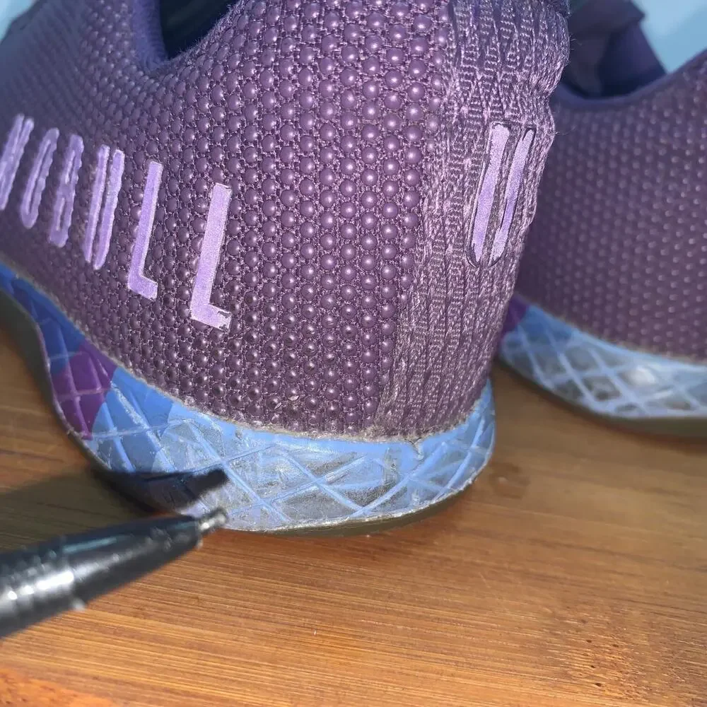 NOBULL Trainers Men’s 6.5 Women’s 8 Superfabric Gym Purple Shoes Colorful *FLAWS